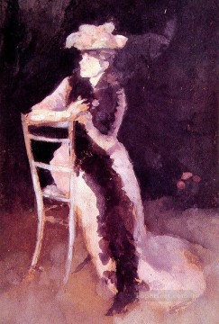  silver Painting - Rose and Silver Portrait of Mrs Whibley James Abbott McNeill Whistler